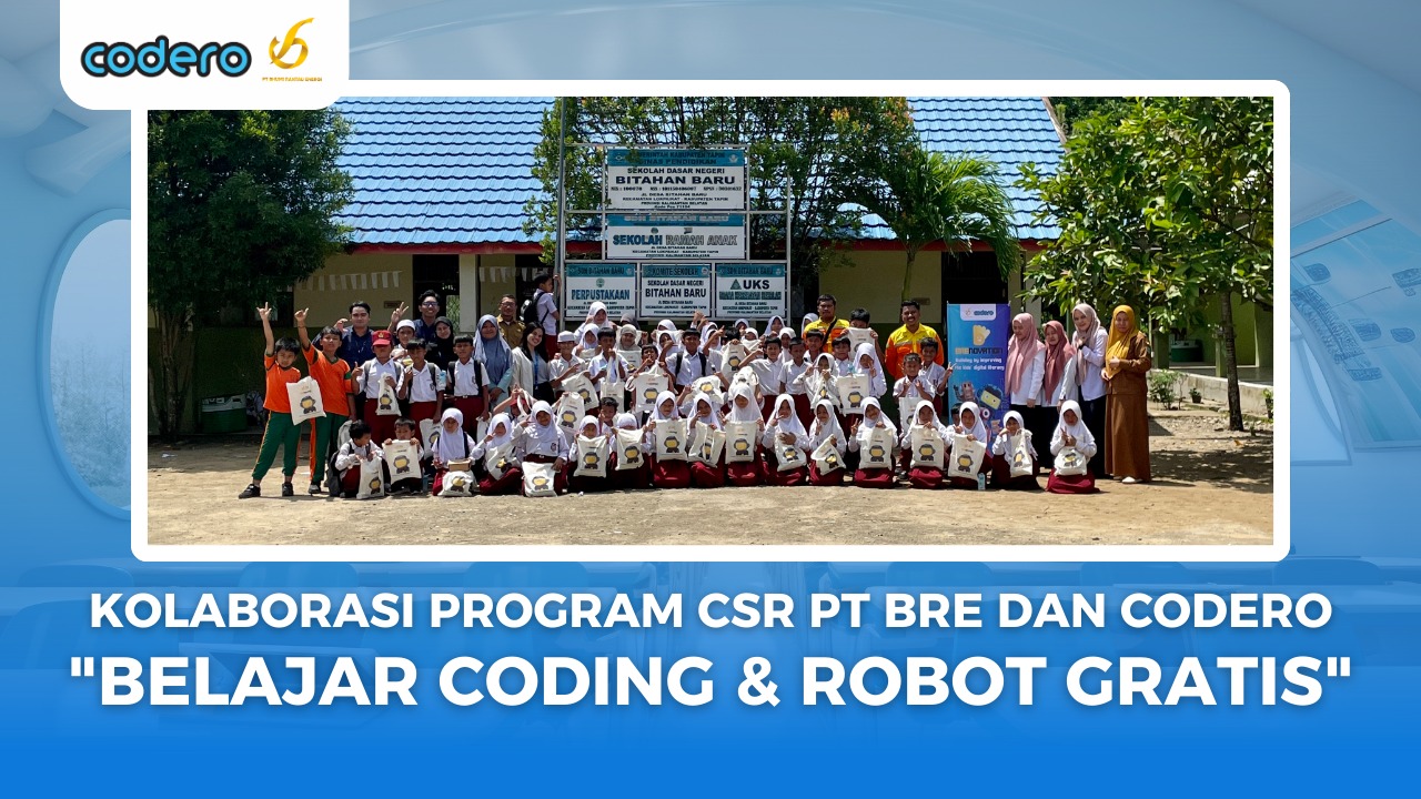 Kolaborasi Program CSR PT BRE dan Codero Belajar Coding & Robot Gratis
