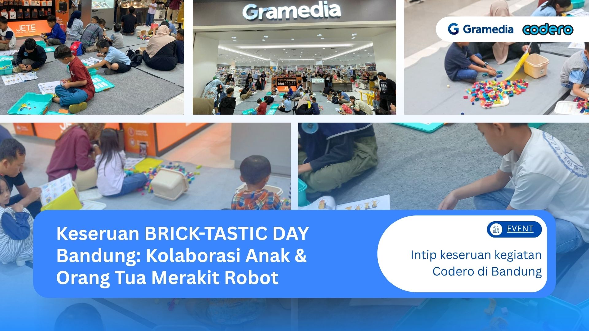 Keseruan BRICK-TASTIC DAY Bandung: Kolaborasi Anak & Orang Tua Merakit Robot