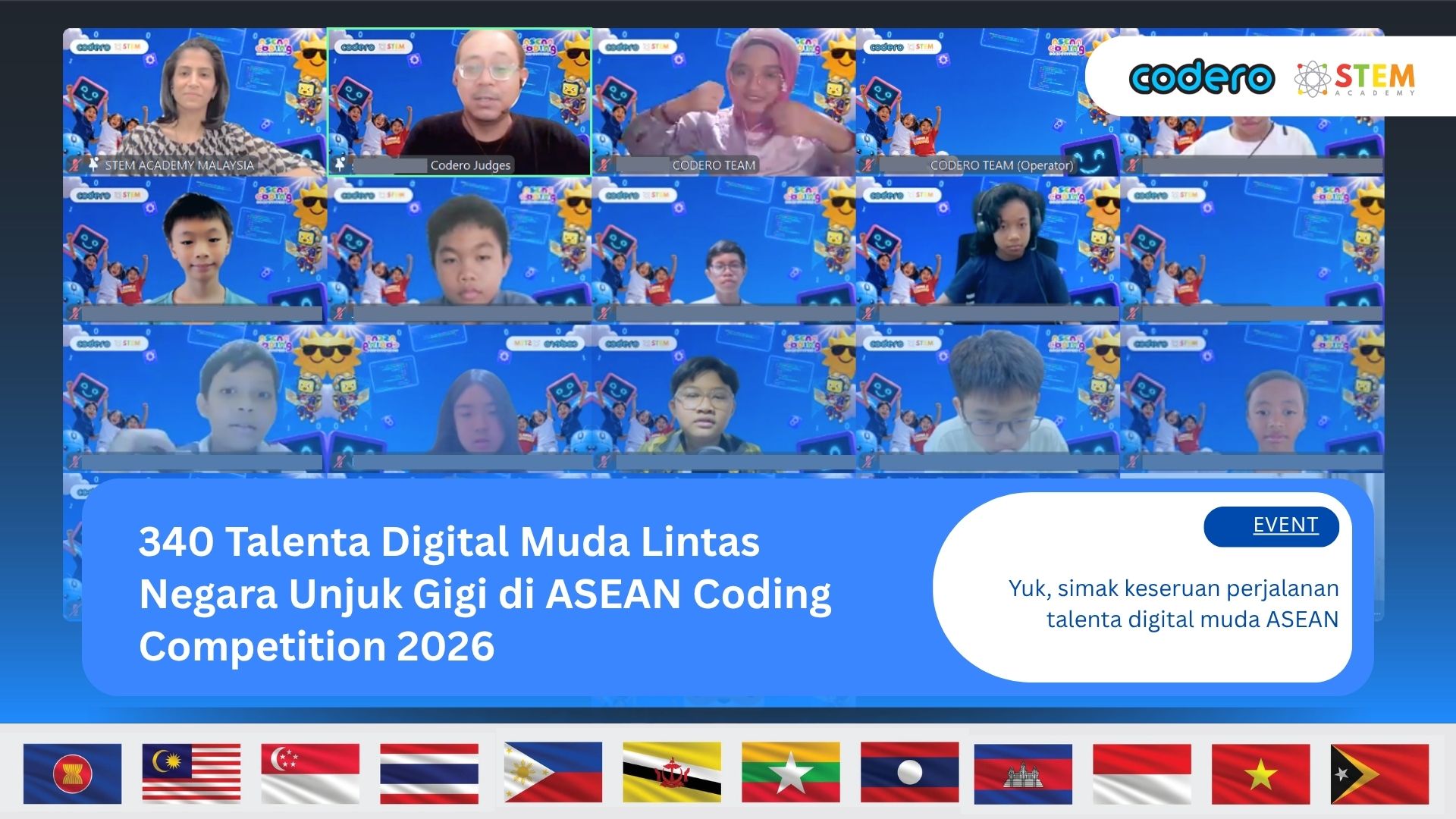 340 Talenta Digital Muda Lintas Negara Unjuk Gigi di ASEAN Coding Competition 2026
