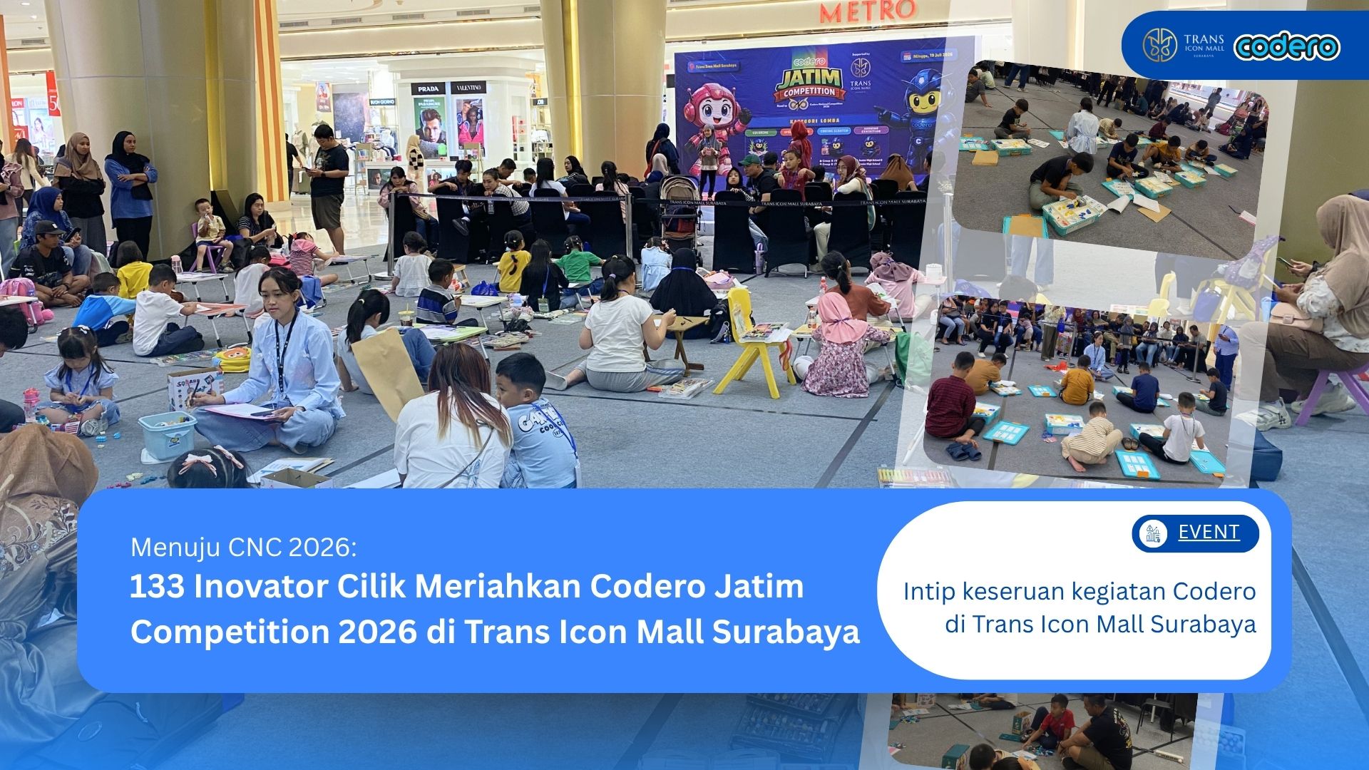 133 Young Innovators Liven Up the 2026 Codero Jatim Competition at Trans Icon Mall in Surabaya