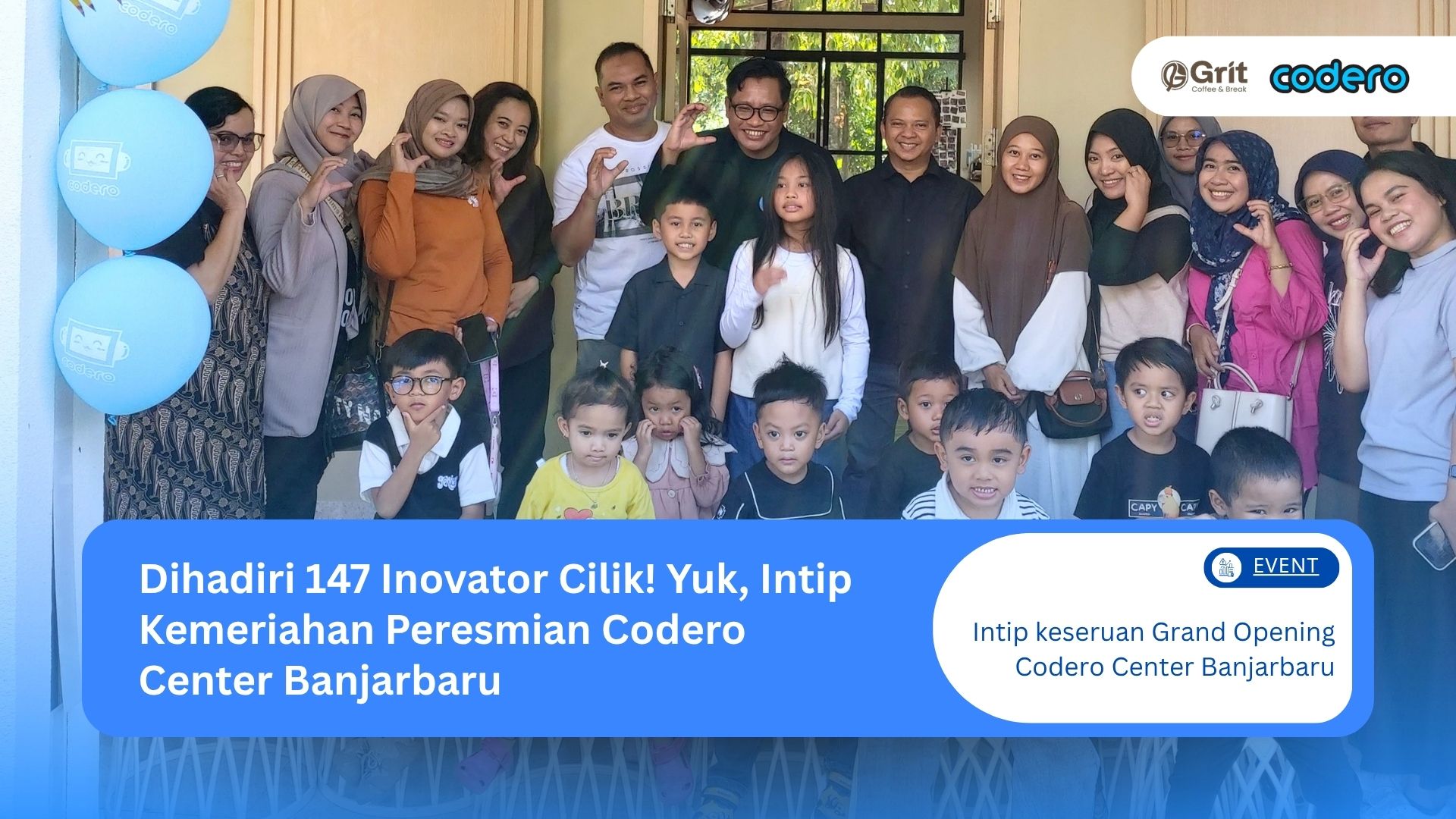 Attended by 147 Young Innovators! Here is Euphoria of the Banjarbaru Codero Center Grand Opening