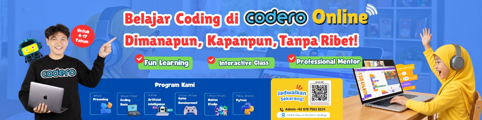 Learn to Code at Codero Online Anywhere, Anytime, Hassle-Free