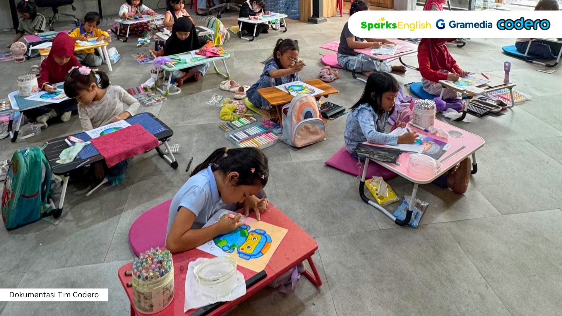 The Fun of Earth Day at Codero Bandung: From Coloring Contests to Introducing Robotics