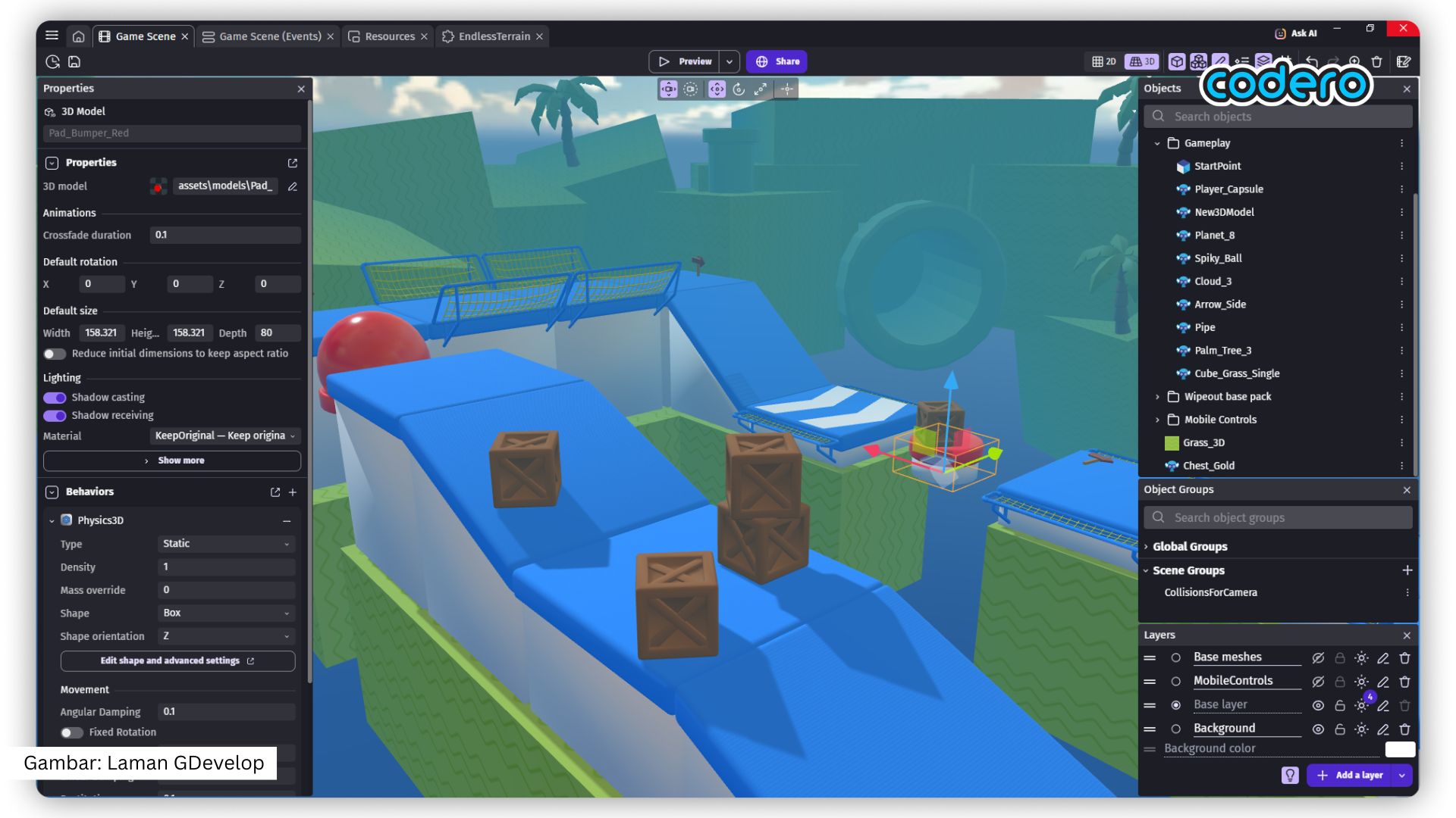 Rekomendasi game coding anak - GDevelop